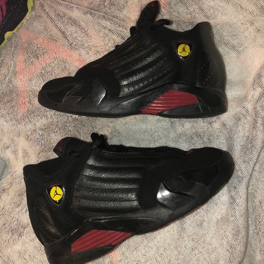 AIR JORDAN NIKE XIV BLACK WITH RED JORDAN
